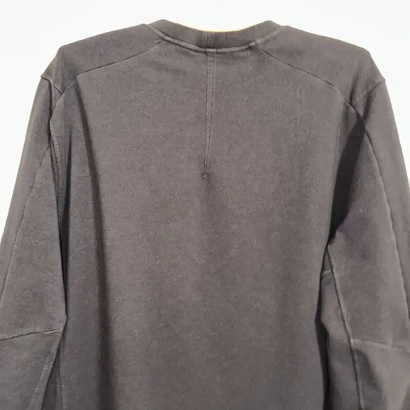 lululemon L Men’s Black Crew Pullover Athletic Sweatshirt